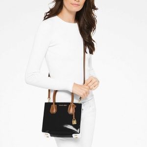 Michael Kors Mercer Messenger Patent Leather Purse